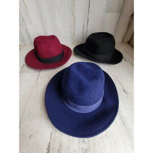 Unisex multicolored top hat set Halloween costume accessory blue black red